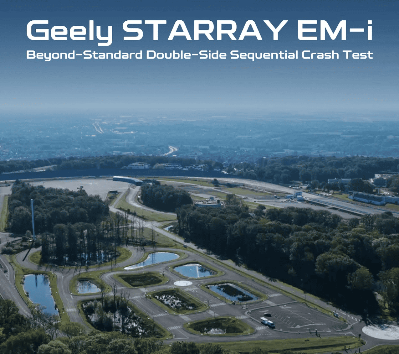 GEELY STARRAY EM-i עובר מבחן קיצון באירופה: תאונת שרשרת, פגיעת צד כפולה והוכחת יכולות בטיחות מתקדמות